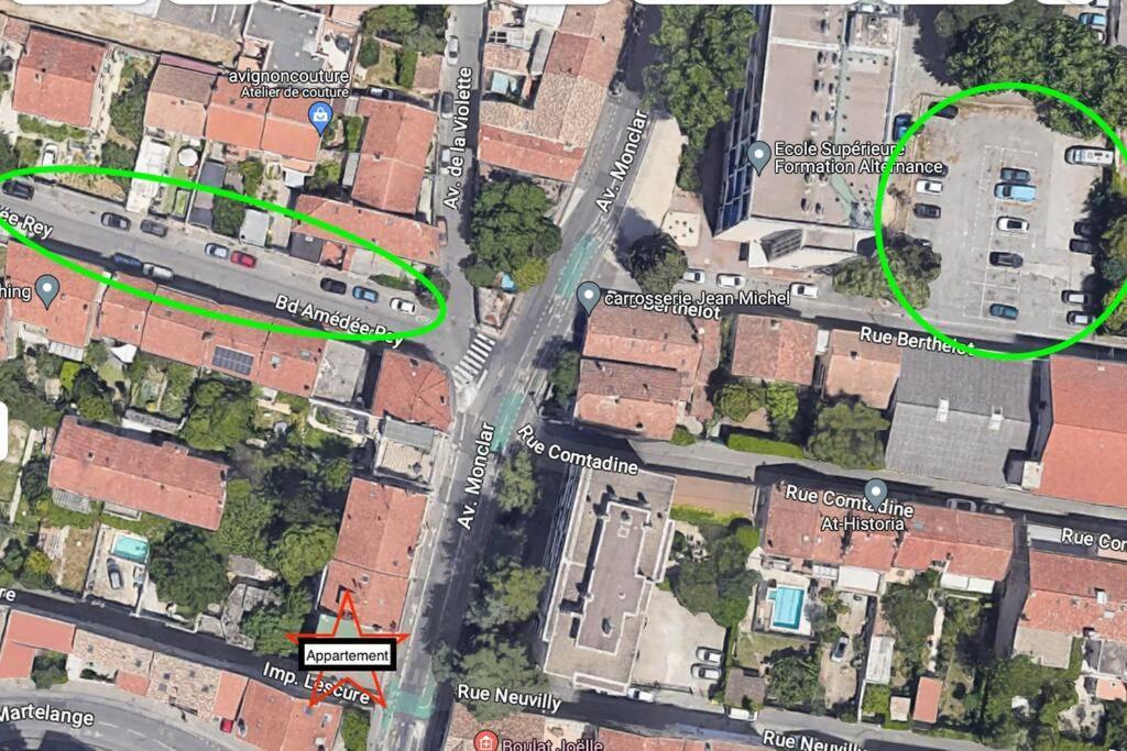 The Rooftop - Ac Clim - Wi-Fi - Parking Gratuit Dans La Rue Avignon Eksteriør billede